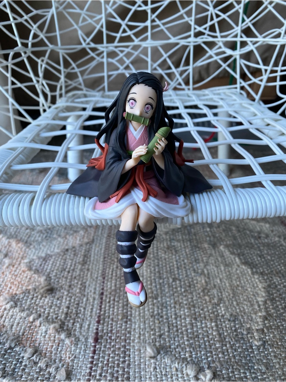 Demon Anime Slayer Perching Noodle Stopper Action Figure Nezuko Kamado Sega